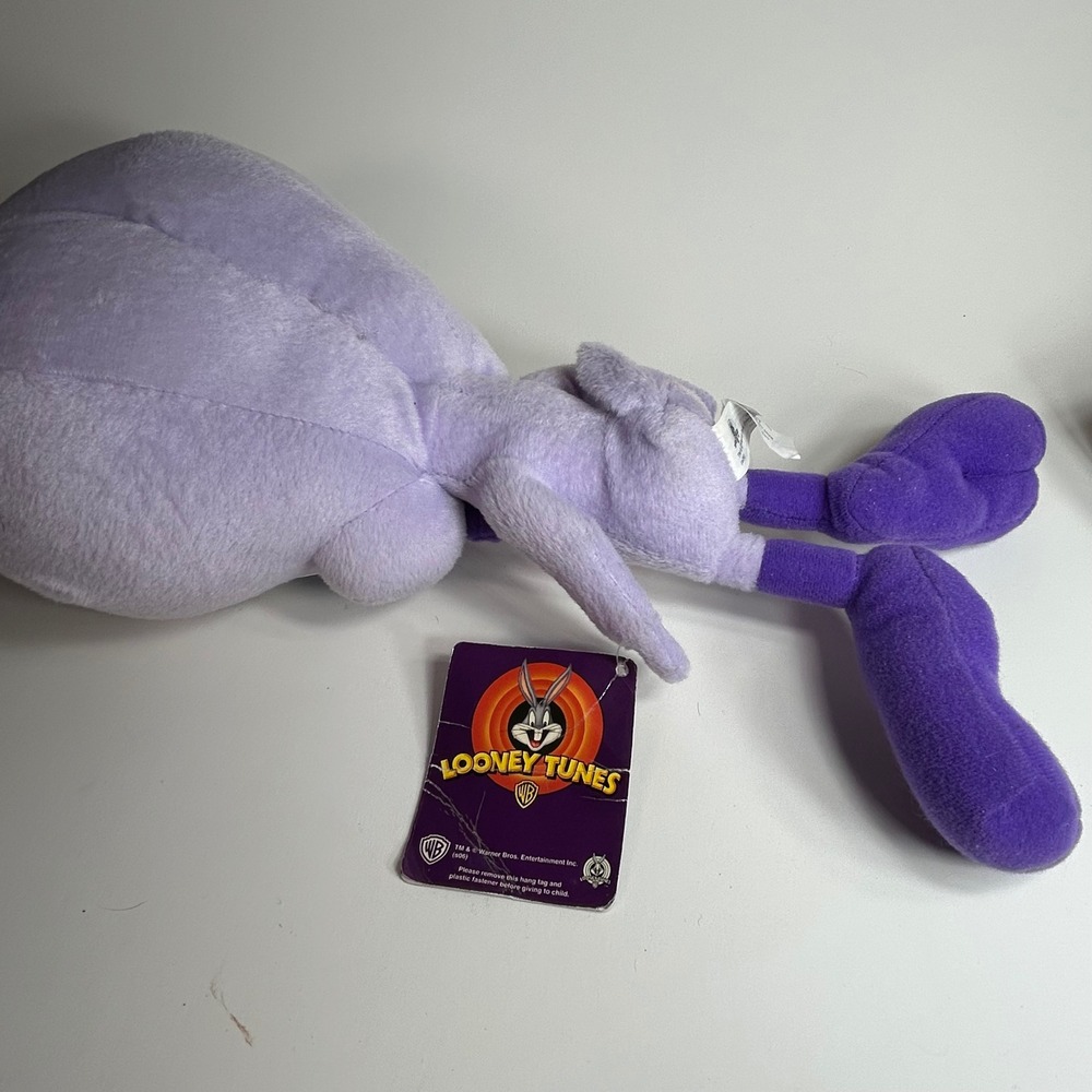 Nanco Looney Tunes Tweety Bird Purple Plush Bow Tie Stuffed Animal 12" WB s06 - Picture 6 of 10